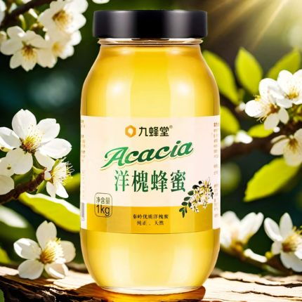 九蜂堂1000克洋槐槐花蜜纯正天然官方正品健康食品送长辈营养冲调