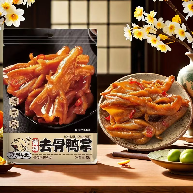 鸭掌飘零大叔蜜辣去骨鸭掌