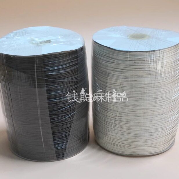 染色麻线上蜡苎麻线可染色
