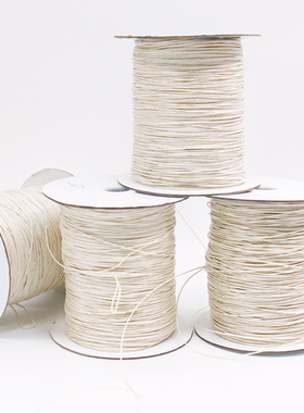 上蜡麻绳子 苎麻 白色麻蜡线 麻蜡线 蜡绳 小卷  吊牌线 纳鞋线