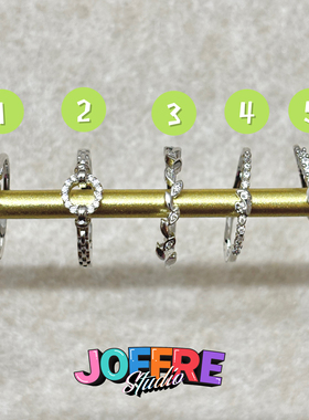 JOFFRE默认微瑕银色开口戒指