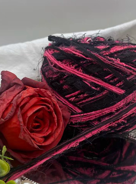 黑莓芭比暗黑系列手混线毛线织包包钩针编织材料小红书同款小香风