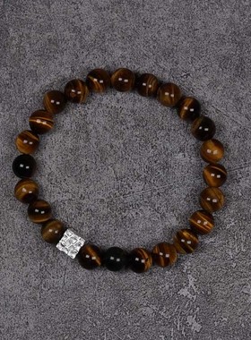 pohier男女虎眼石金曜石手串