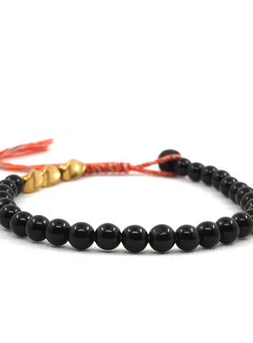 原创六字箴言印尼椰蒂极细手串