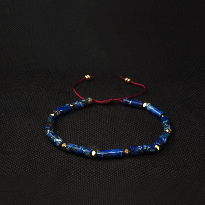 原创设计天然帝王石铜珠手链