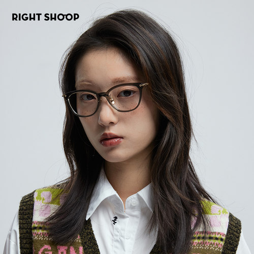 右店浪漫猫眼板材女款近视镜框