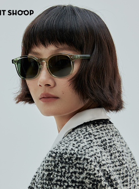 RIGHTSHOOP右店素颜女显瘦防晒紫外线超轻浅色配近视偏光太阳眼镜