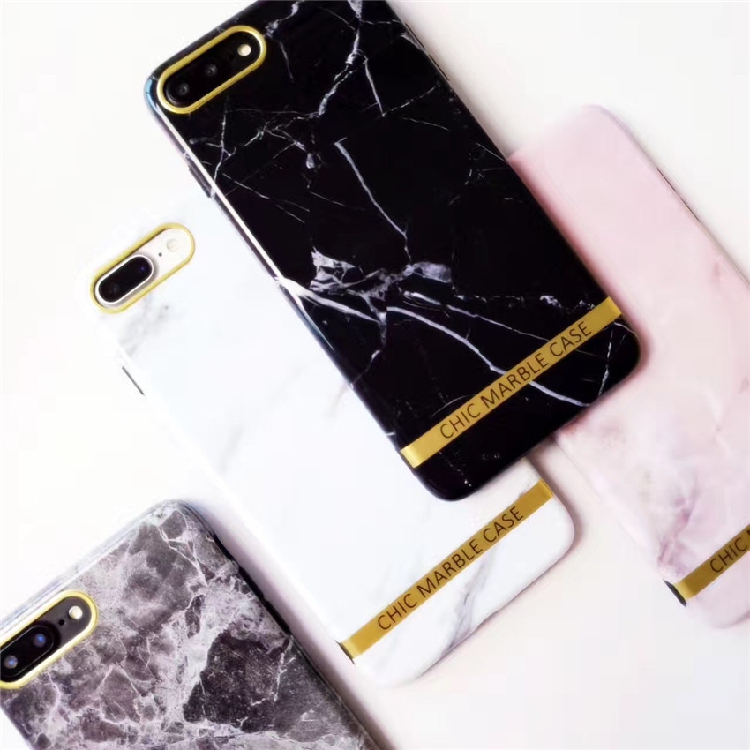 Net red marble iphone7plus Phnom Penh with paragraph Glossy Apple phone shell 6 soft shell silicone protective cover