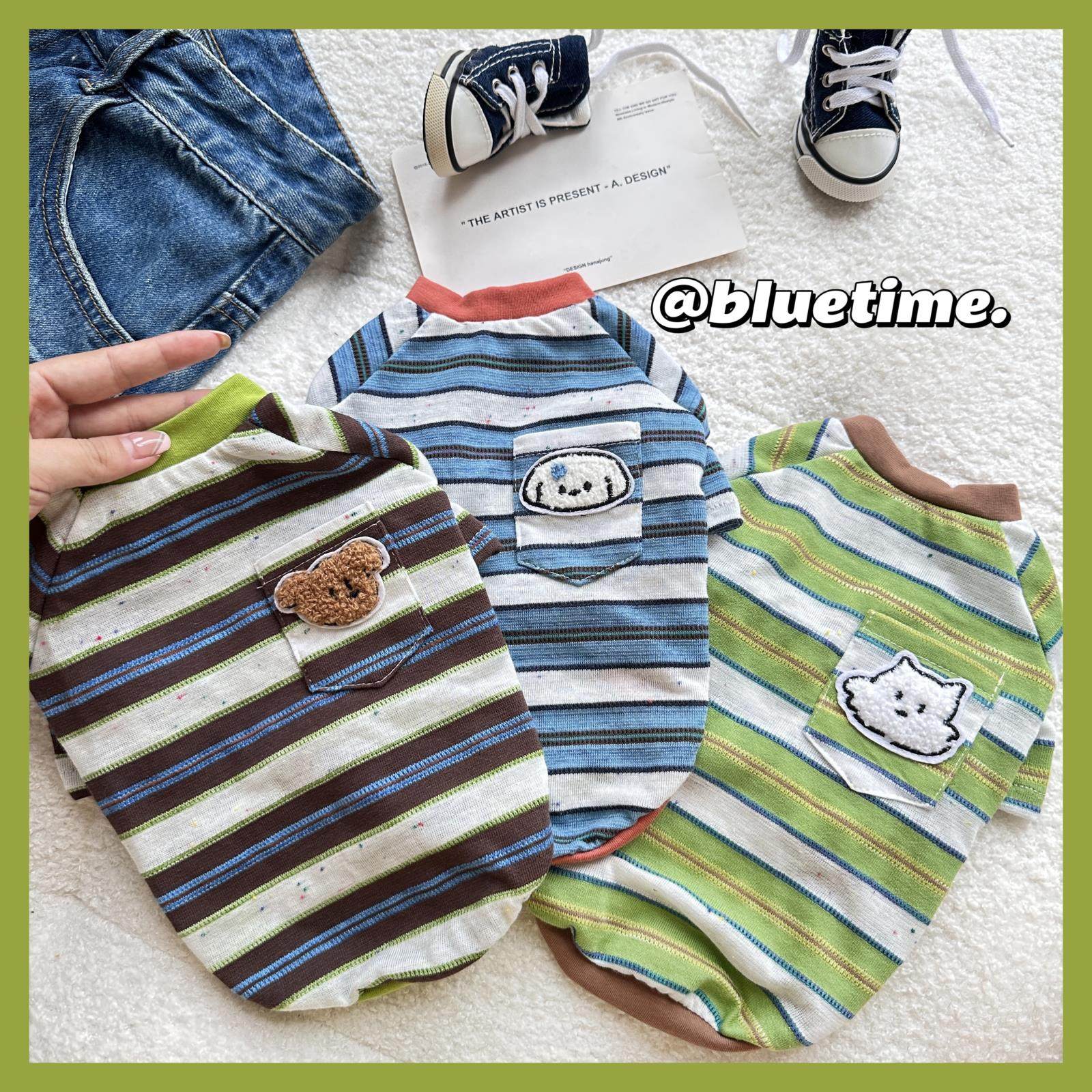 森系小狗~宠物衣服春夏装泰迪雪纳瑞T恤大狗狗夏季小猫衣服薄款