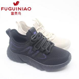 富贵鸟女鞋 X5AC607E 2025秋季 系带网面运动休闲女单鞋 新款 正品