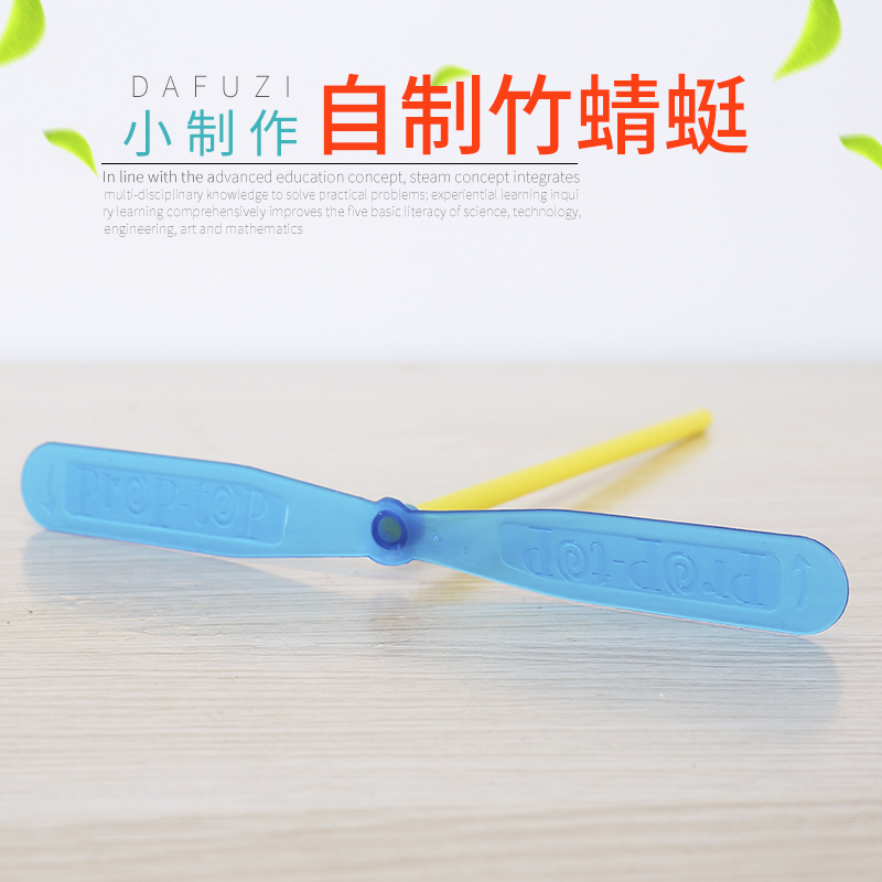 学生科学实验自制竹蜻