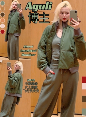 Short Insulated女士短棉衣外套 原Lu黑科技棉填充 贾玲同款棉衣