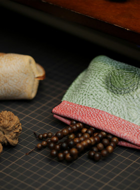 岚屿出品MBOX雾蜡风格牛皮收纳袋零钱包文玩手串核桃包耳机包