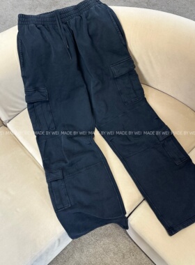 MADEBYWEI 自主巴黎26SS水洗Cargo立体多口袋卫裤针织工装裤/答案