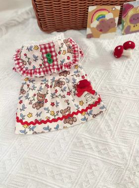 原创宠物衣服定制宠物衣服狗狗猫咪秋冬森系衬衫裙泰迪法斗小马