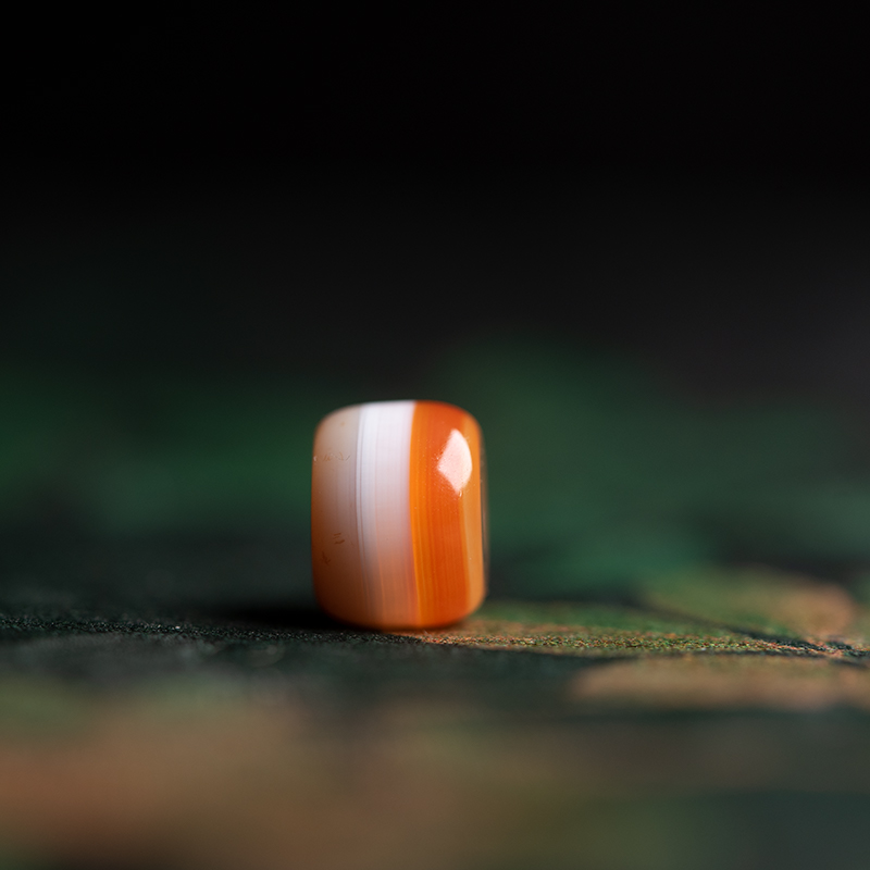 一线药师玛瑙珠子顶珠散珠腰珠糖沁蓝沁单珠佛珠天珠多宝配饰1.0