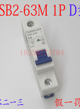 原装正品天水二一三小型断路器GSB2-63M/1P D1-6A 10-32A 40-63A