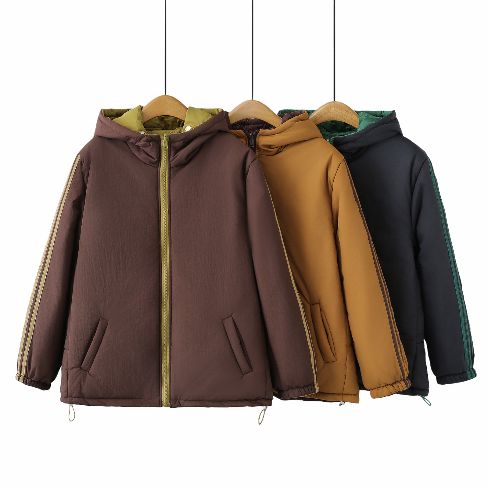 2025秋冬加肥加大码女装200斤胖MM米豆朗上野熊连帽棉袄棉衣2586