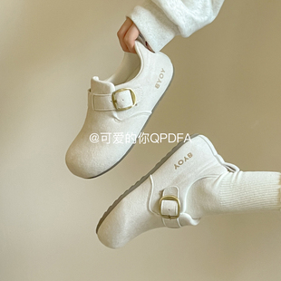 可爱的你 2026年春季鞋子女ins百搭小众厚底板鞋勃肯鞋运动休闲鞋