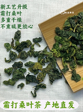 霜打桑叶茶霜后桑叶茶桑树叶桑葚新鲜泡水喝的桑茶晒干原产地自销