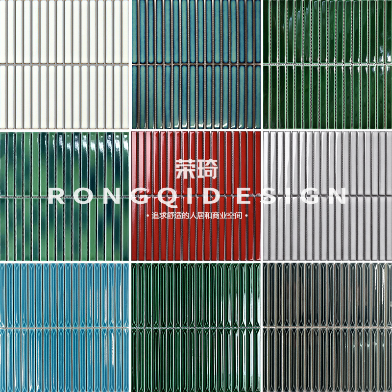 网红特色筷子砖长条陶瓷马赛克酒店民宿餐厅前台背景墙卫生间瓷砖,家装主材,马赛克,淘宝优惠券,粉丝福利购,淘宝优惠卷