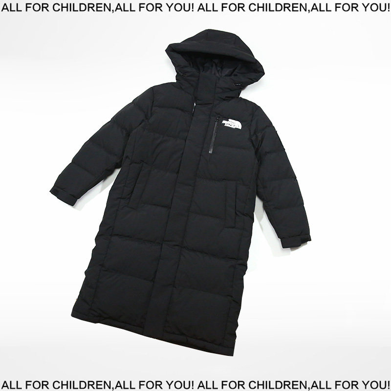 冬装新款 保暖bi备厚款长款羽绒服 儿童中大童 可亲子白鸭绒羽绒