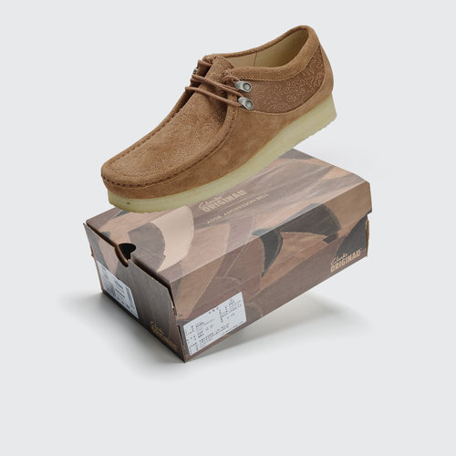 Clarks Wallabee X Anderson Bell 复古英伦方头休闲鞋261854497