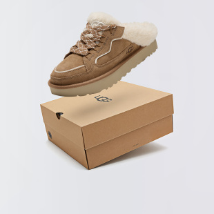 UGG  Lowmel Mule女一脚蹬百搭保暖平底鞋毛毛鞋雪地靴1179390