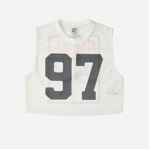Puma/彪马 X ROSÉ Relaxed Mesh 女透气运动休闲无袖T恤633804-77