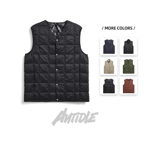 Taion/Down Vest 简约可收纳休闲保暖V领羽绒马甲内胆TAION-001