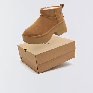 厚底短筒休闲耐磨栗色雪地靴1158311 UGG 经典 女款 CHE Classic