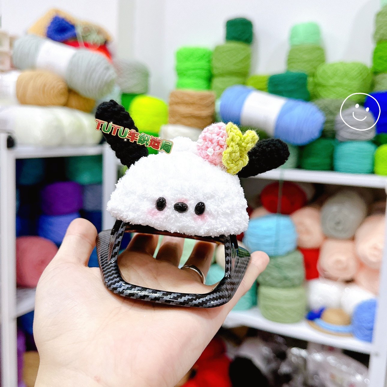 【问界AITO专用】M5/M7音响帽子手工装饰品帕恰狗卡通车载车用