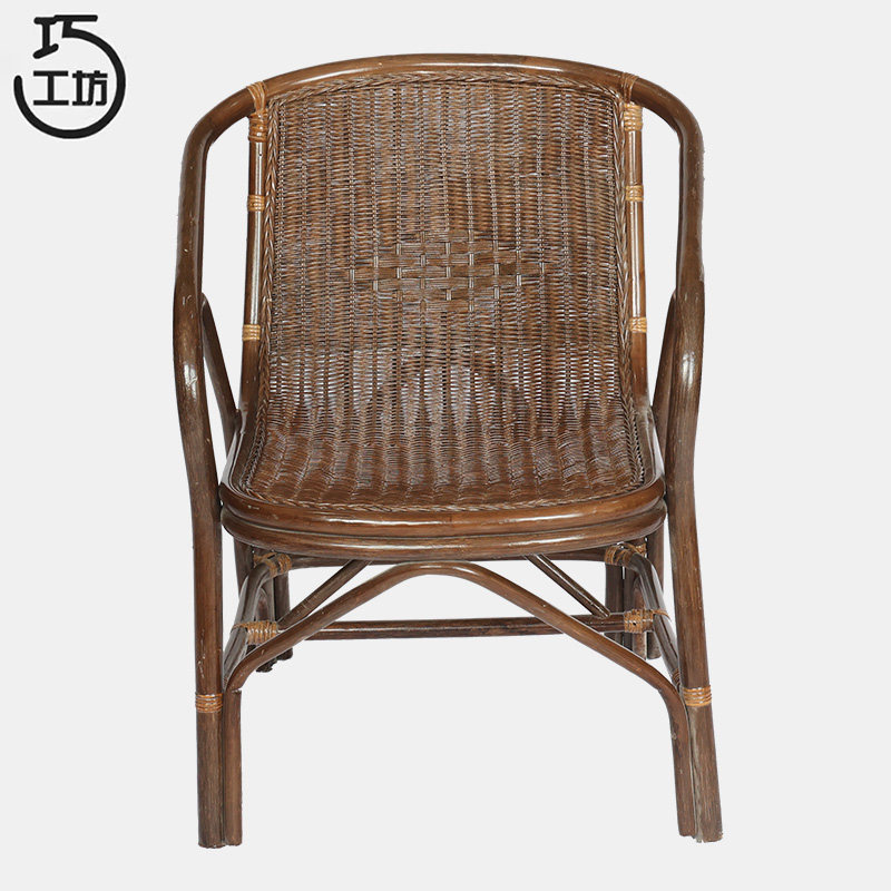 藤椅天然真藤手工编织阳台休闲单人老人家用靠背沙滩椅茶楼三件套,住宅家具,圈椅,淘宝优惠券,粉丝福利购,淘宝优惠卷