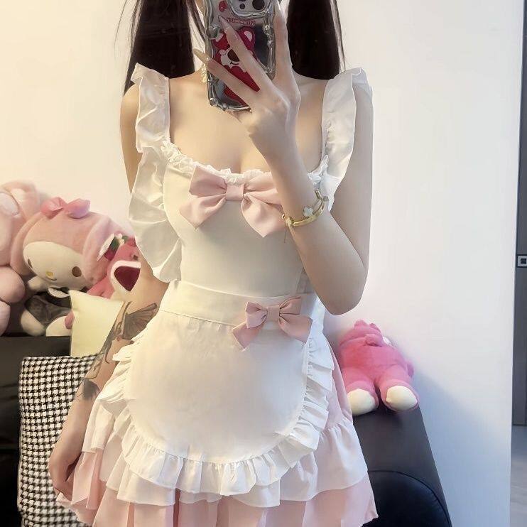 甜美可爱少女cos女仆装连衣裙其它制服/套装