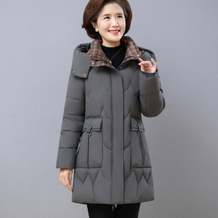中老年妈妈冬季2025棉袄加厚时尚新款棉衣女款大码棉服中长款外套