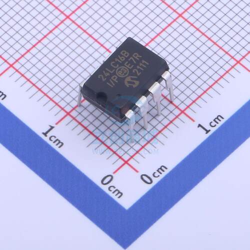 原装 24LC16B-I/P MICROCHIP/美国微芯 PDIP-8 储存器IC芯片