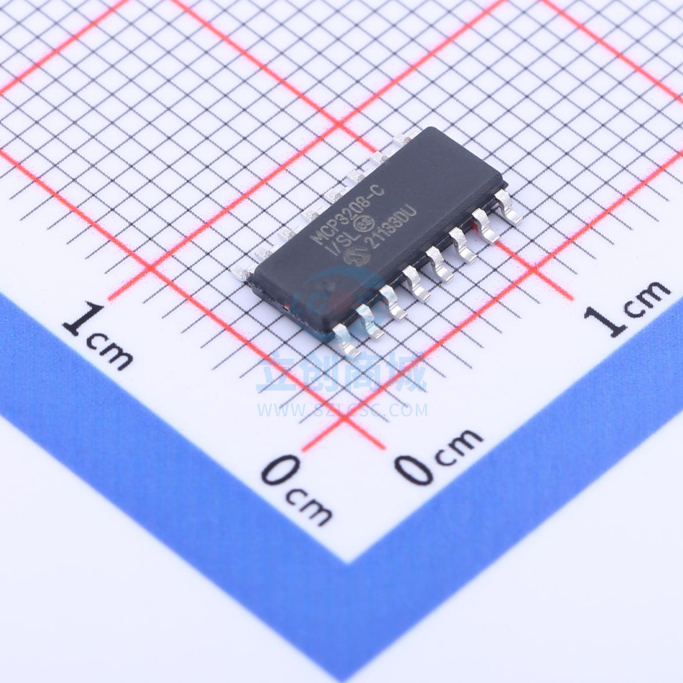 原装 MCP3208T-CI/SL MICROCHIP/微芯 SOIC-16 模数转换芯片