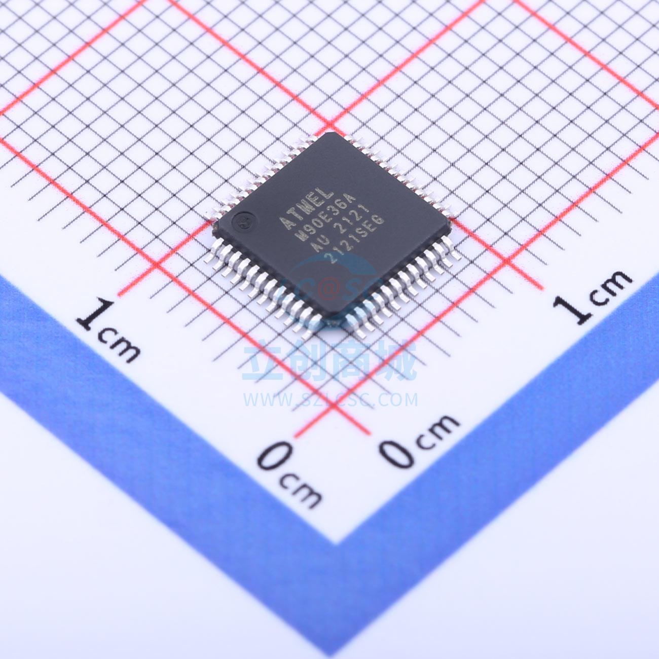 原装 ATM90E36A-AU MICROCHIP/美国微芯 TQFP-48 电能计量芯片