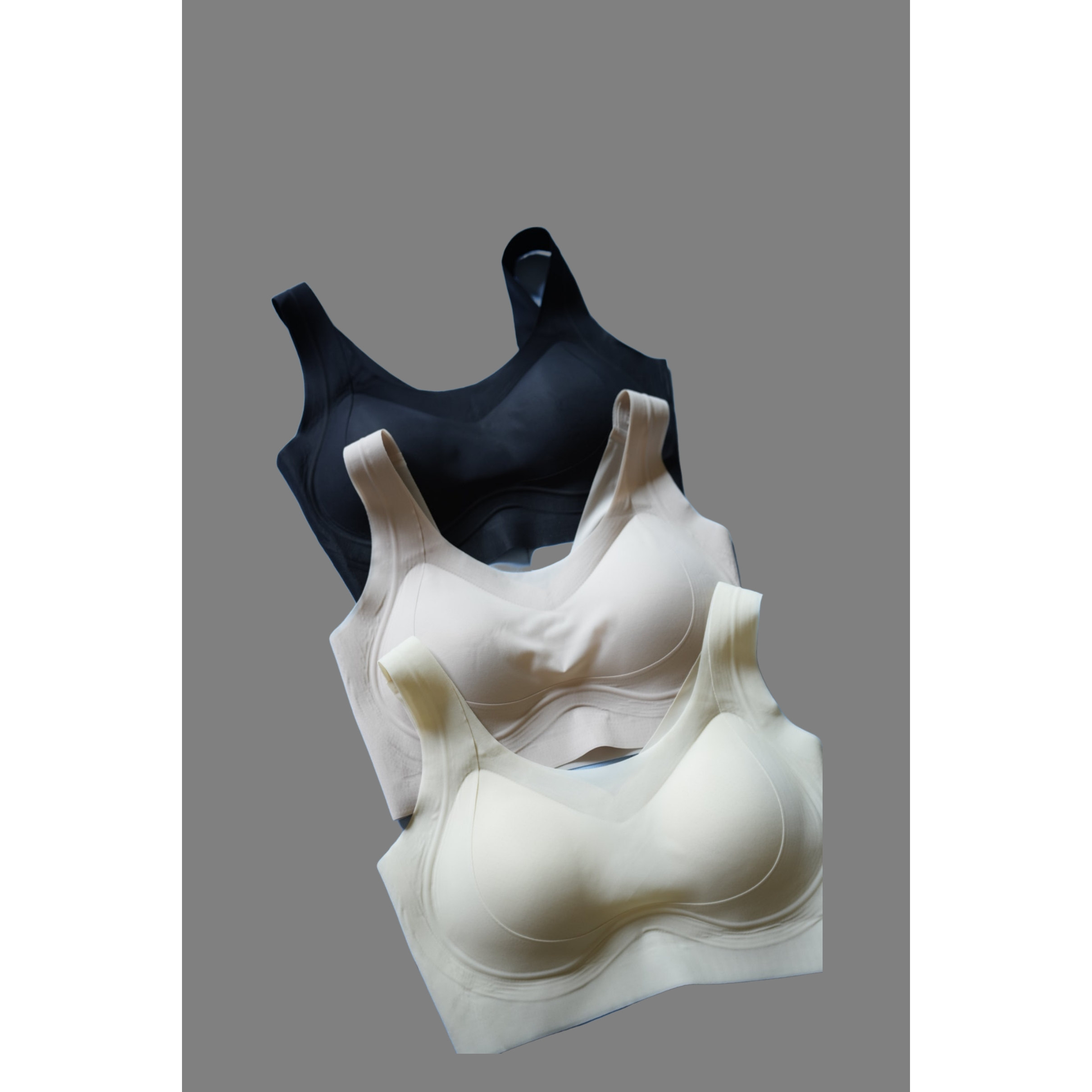 夏季新品 时刻的舒适感 云感软支撑透气面膜无痕内衣bra 三色
