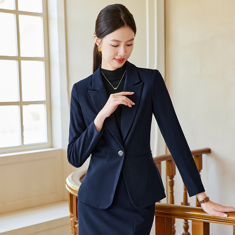 单件/套装长袖西装女职业西服面试正装酒店前台销售珠宝店工作服