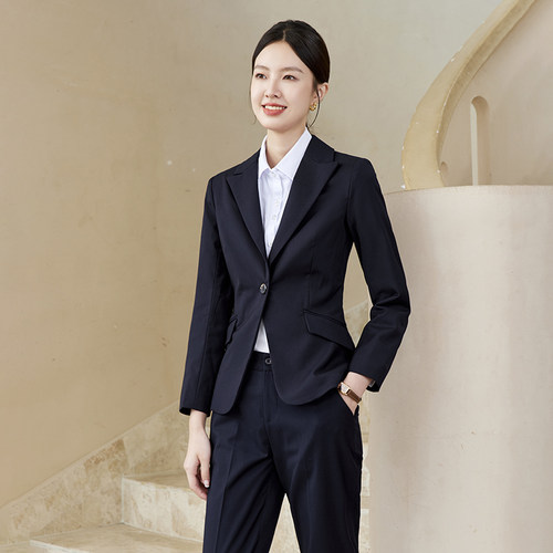 长袖西装女案场工作服