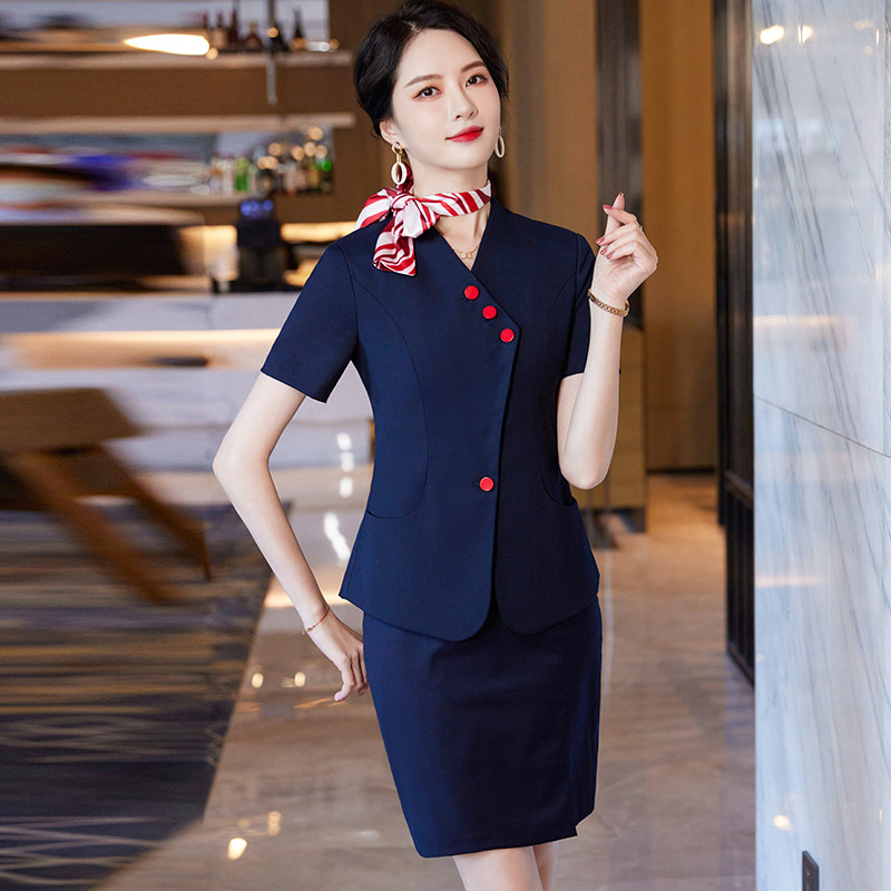 单件/套装 职业女正装酒店经理领班收银前台美容院会所接待工作服