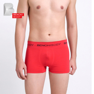 男士 bench BODY 奔趣2023夏新品 BUI0023偏小 纯色弹力中腰平角内裤
