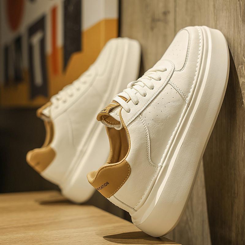 小白鞋男士夏季透气2025新款潮牌高级感休闲板鞋男士增高运动潮鞋