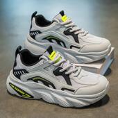 男生小众原创老爹潮鞋 透气网面防滑内增高跑步运动鞋 夏季 国潮男鞋