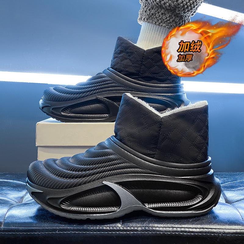 雪地靴男冬季加绒加厚保暖高帮棉靴户外防寒防水耐磨棉鞋2025新款
