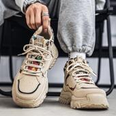 工装 高帮男鞋 马丁靴 男士 2025新款 秋冬季 潮流运动休闲厚底老爹板鞋