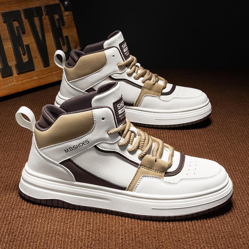 高帮鞋男款秋季潮鞋百搭休闲高级感男鞋春秋款软底aj运动板鞋潮牌