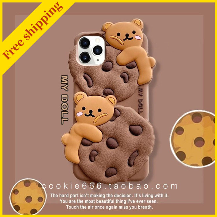 Cute cookies iPhone cover case 11 12pro max x 678+ 13 casing