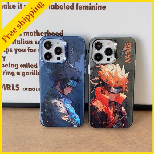 New Naruto Phone cover case for iPhone 12 13 14 pro max 15 16 anime cartoon casing boy Japan